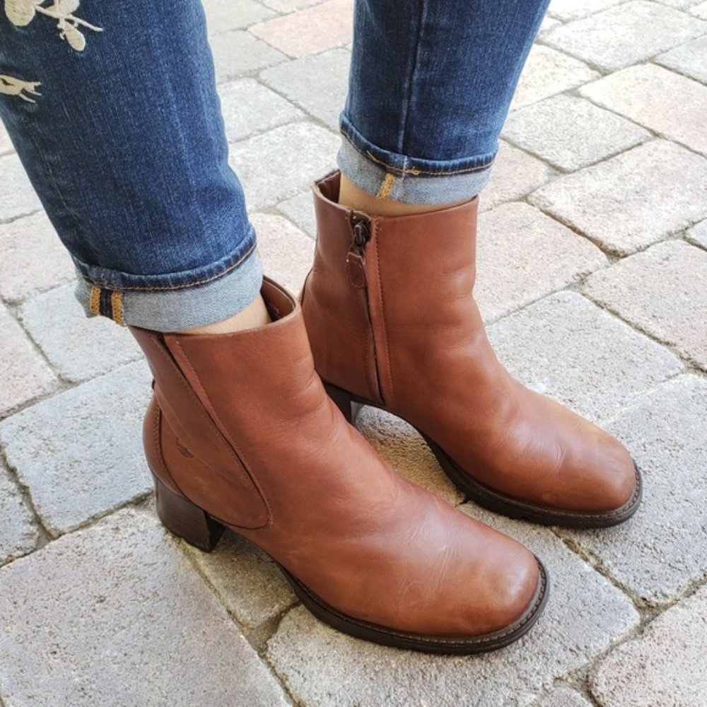 Timberland Alyse Women's Leather Block Heel Boots